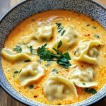 Creamy Thai Dumpling Soup