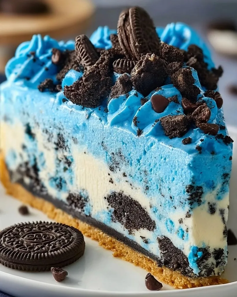 Cookie Monster Cheesecake
