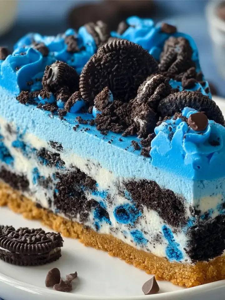 Cookie Monster Cheesecake