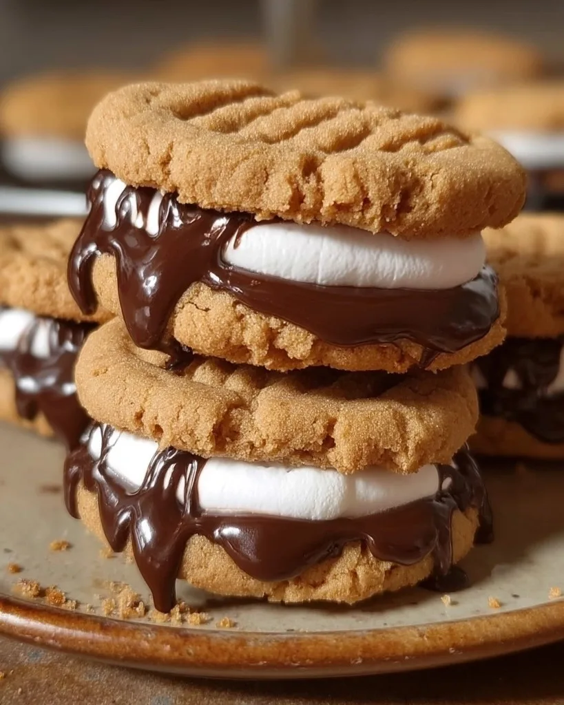 Peanut Butter S'mores Sandwich Cookies