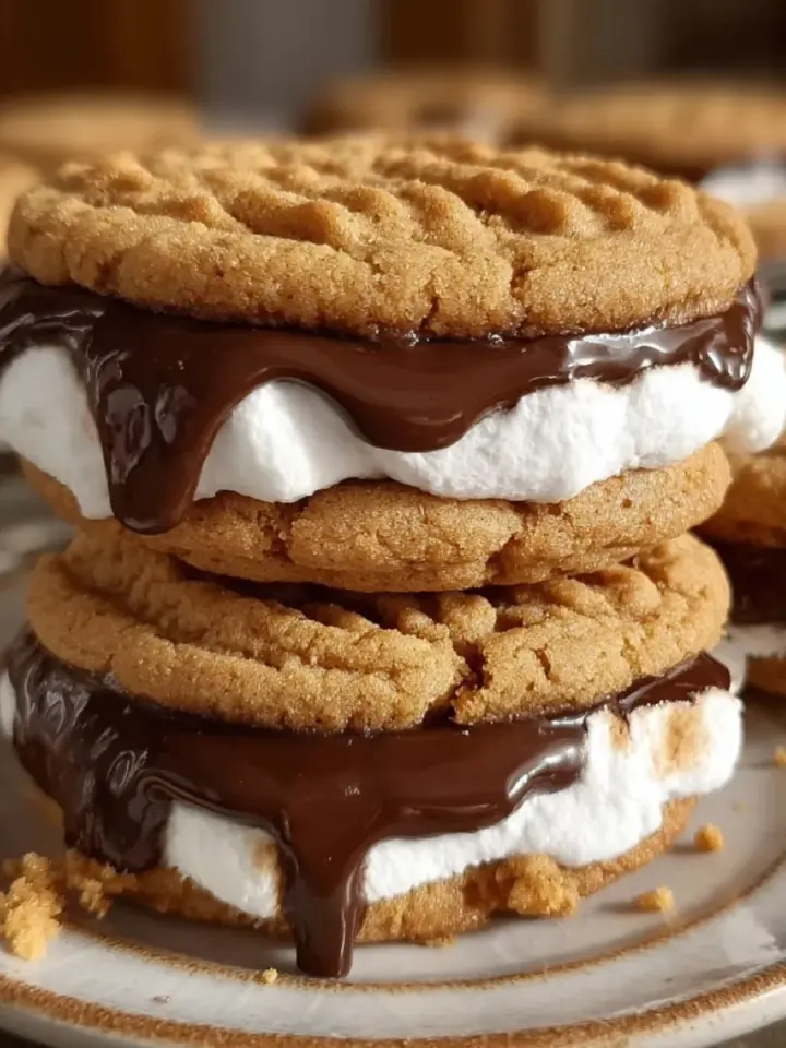 Peanut Butter S'mores Sandwich Cookies